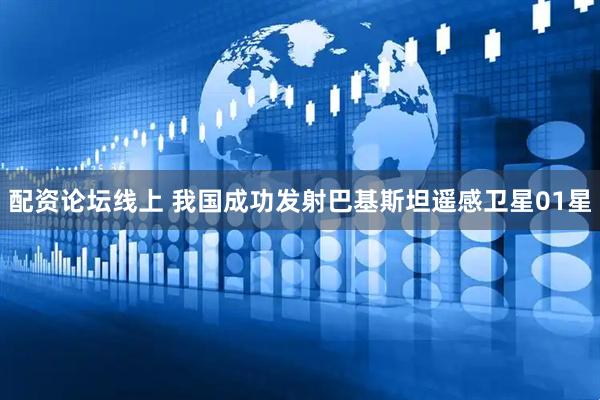 配资论坛线上 我国成功发射巴基斯坦遥感卫星01星