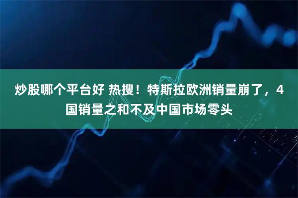 炒股哪个平台好 热搜！特斯拉欧洲销量崩了，4国销量之和不及中国市场零头